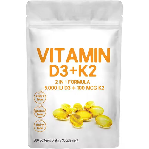 Vitamin D3 K2 Supplement Softgels